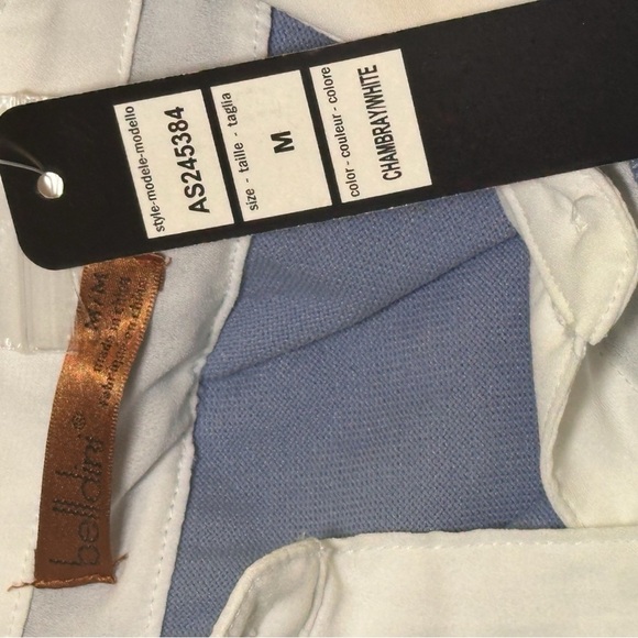 Belldini Blue and White Layered Ribbed Blouse - Picture 5 of 5